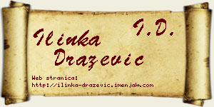 Ilinka Dražević vizit kartica